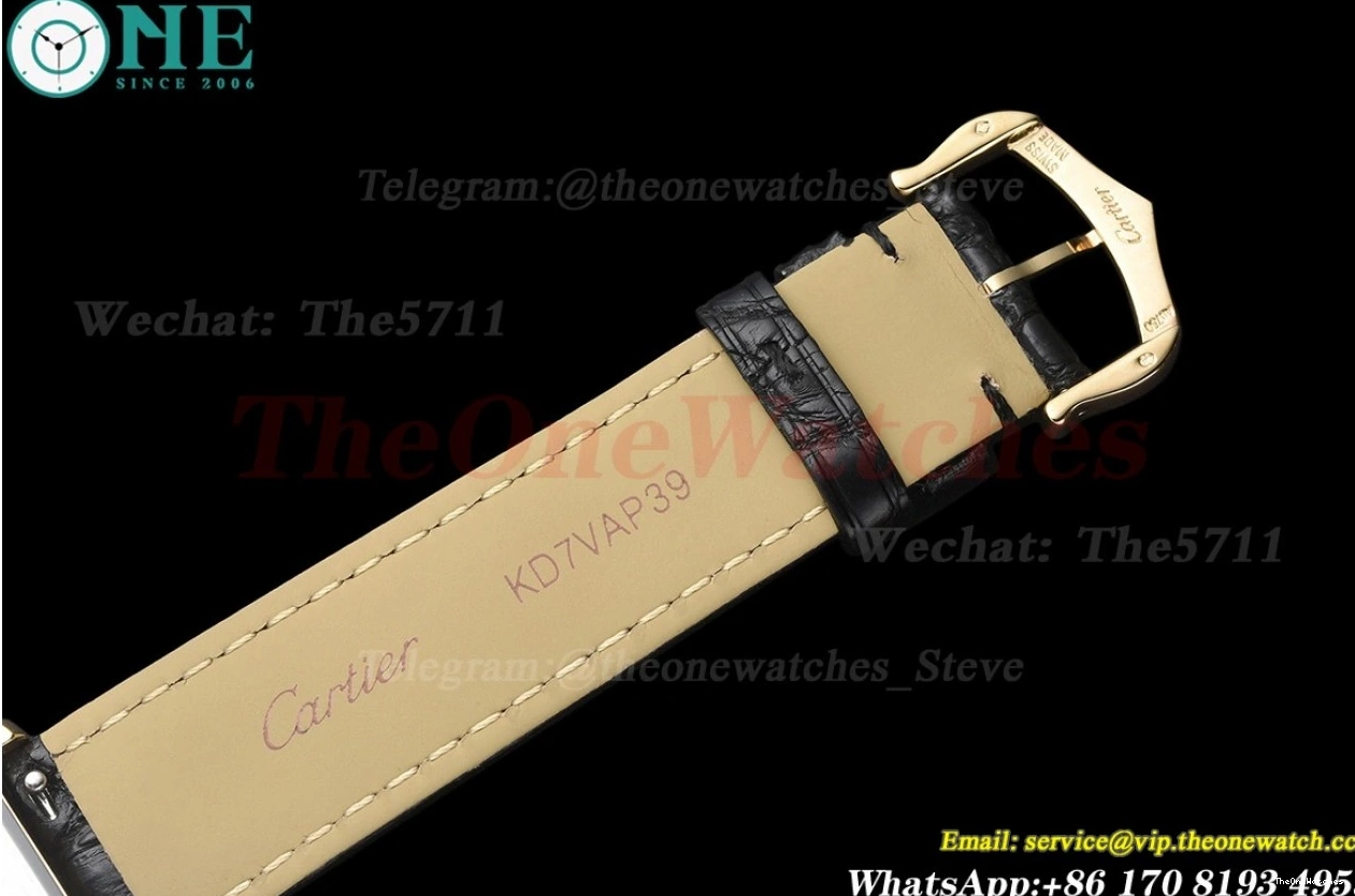 DRF Solo Dial White YG Tank Quartz 24.4mm LE 0301